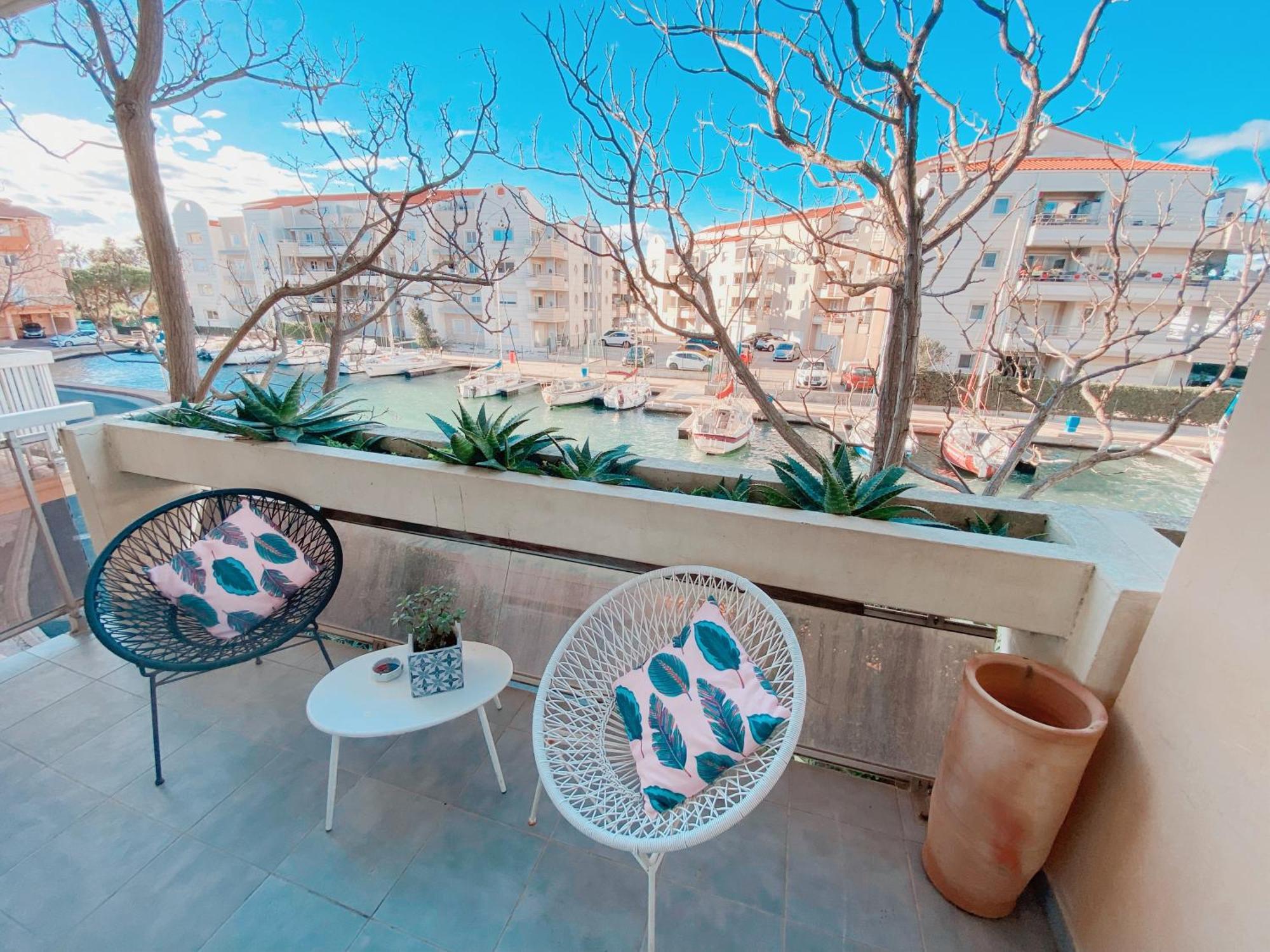 Ferienwohnung Superbe T2 Au Calme Avec Balcon Sur La Marina - 10 Canet-en-Roussillon Exterior foto